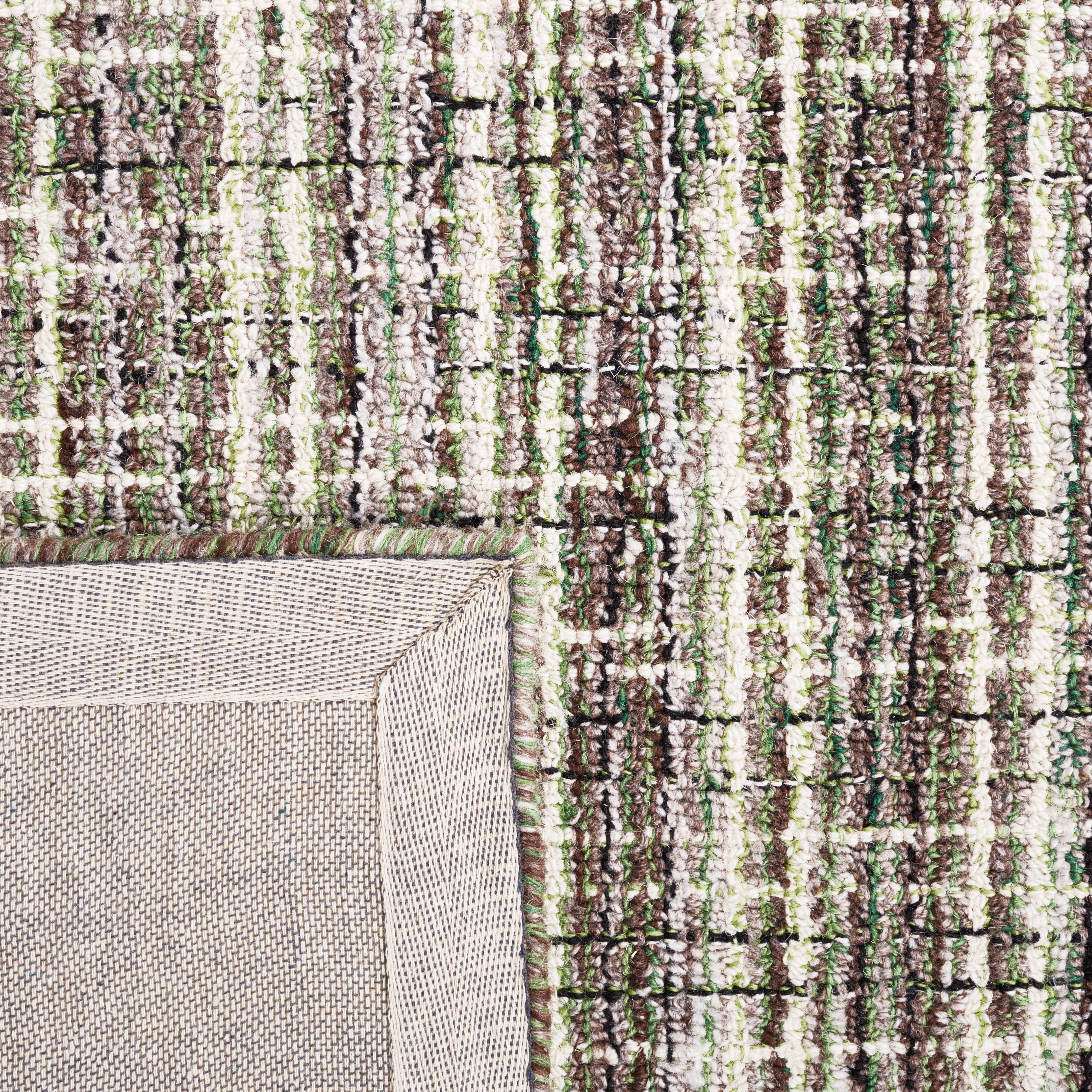 SAFAVIEH Abstract Winton Trellis Area Rug, Brown/Green, 4' x 6'