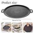 thumbnail image 3 of Non Stick Korean BBQ Grill Pan Round Griddle for Stove Top Induction Cooktop Outdoor Camping Travel,1PC,Black, 3 of 9