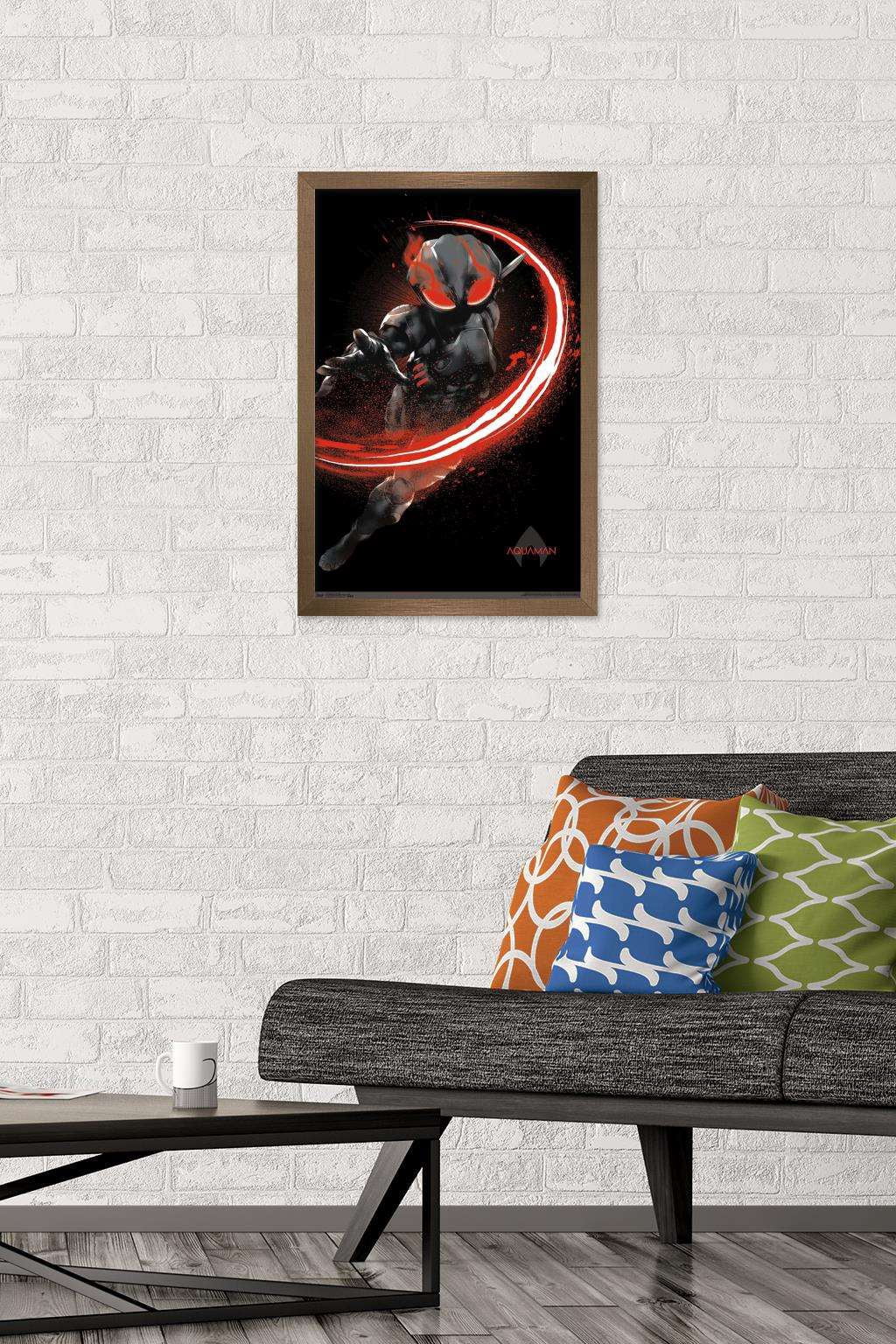 DC Comics Movie - Aquaman - Manta Fear Wall Poster, 14.725" x 22.375", Framed