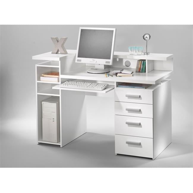 Tvilum Whitman Plus 8012549 Function Plus Desk With Drawers and Storage