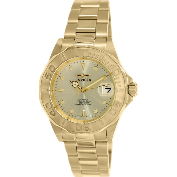 Invicta Men's Men Automatic Pro Diver G2 9010 Gold Stainless-Steel Automatic Diving Watch