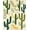 Green Beige Mustard, Pattern 19, variant on ODIKA Botanical Mid Print Monstera Motif Forest Sunset Abstract Round Pet Friendly & Kids Safe Play for Playroom, Bedroom, Reading Nook