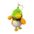 thumbnail image 2 of Kokiya Duck Plush Keychain Duck Stuffed Animal Backpack Pendant, Keyring Charm Lovely Coffee, 2 of 8