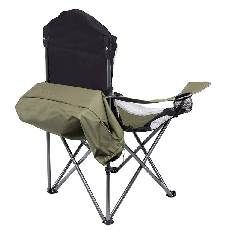 Internet s Best Padded Camping Folding Chair Green