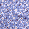 thumbnail image 1 of oneOone Velvet Lavender Blue Fabric Leaves & Clover Sewing Craft Projects Fabric Prints By Yard 58 Inch Wide, 1 of 5