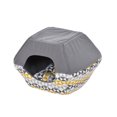 thumbnail image 1 of Vibrant Life 2-en-1 Lit-Condo pour Chats et Chiens avec Coussin Amovible, Gris, 18 Pouces x 12 Pouces x 18 Pouces, 1 of 5