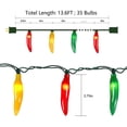 thumbnail image 2 of Guirnalda de Luces SUNSGNE Pimientos Picantes 4,1 m 35 Bombillas Incandescentes Multicolor, 2 of 6
