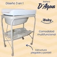 thumbnail image 2 of Bañera Para Bebé Plegable Con Cambiador Ibaby - D Aqua Beige D´aqua, 2 of 9