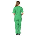 thumbnail image 2 of Tralilbee Ensemble d'Uniforme Infirmier pour Femmes – 2 Poches (Col en V avec Pantalon Cargo), 2 of 3