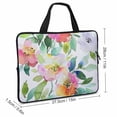 thumbnail image 2 of Werpe Flowers Green Leafy Branch Diving Fabric Laptop Handle Bag Computer Protective Case 15inch, 2 of 5