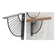 thumbnail image 4 of Estante de soporte de metal, soporte para colgar en la pared, decoración del sector, arte moderno de hierro Negro 20cm, 4 of 9