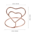 thumbnail image 6 of TEHAUX Elegant Golden Heart Shape Memo Holder Carbon Steel Table Number Clips for Weddings Events 20pcs, 6 of 8