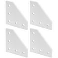 thumbnail image 1 of Placa de unión exterior de 4 piezas con refuerzo de conexión de aluminio de 5 orificios, conexión en ángulo recto, forma 2020L, 1 of 14