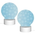 thumbnail image 2 of Naloa Snowflake Snowing Acrylic LED Night Light Custom LED Lights Personalized Nightlight Customized Gifts for Family Couples Friends, 2 of 9