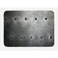 thumbnail image 1 of Industrial Bath Mat, Black Grunge Plate Armour Digital Print with Rivets Industrial Theme Print, Non-Slip Plush Mat Bathroom Kitchen Laundry Room Decor, 29.5 X 17.5 Inches, Black Silver, Ambesonne, 1 of 2