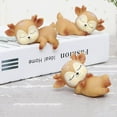 thumbnail image 4 of Deer Cake Topper Decor 3", Cute Fawn Doe Figurines Toys Woodland Animal Deer Ornament Home&Party Decor for Baby Shower Birthday Wedding, 4 of 6