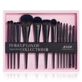 thumbnail image 1 of Set de brochas de maquillaje Jessup T336-G 14 piezas negras sintéticas, 1 of 8