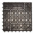 thumbnail image 4 of FlooringInc DYI Helios Outdoor 6 Slat Interlocking Deck Tiles, 12"x12", 1 Tile (1 Sqft), Red, 4 of 7