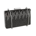 thumbnail image 1 of Rhinestones And Snakeskin Clutch Purse w/Detachable Chain, 1 of 3