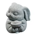 thumbnail image 2 of Escultura de animal de mascota de té, adorno de animal coleccionable, estatua de animal de piedra arenisca para Conejo, 2 of 9
