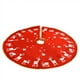 thumbnail image 5 of Falda para árbol de Navidad | Cojín de tela no tejida | Diseño clásico con flecos en rojo y beige de 98 cm | Base decorativa para Navidad, Halloween, fiestas y reuniones familiares., 5 of 9