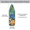 thumbnail image 5 of HELLHERO Soft Ironing Board Cover, Blue Iris Cat Ironing Board Cover, Non Stick Scorch and Stain Resistant Standard Size 15x54 Inch with Elastic Edges, 5 of 5