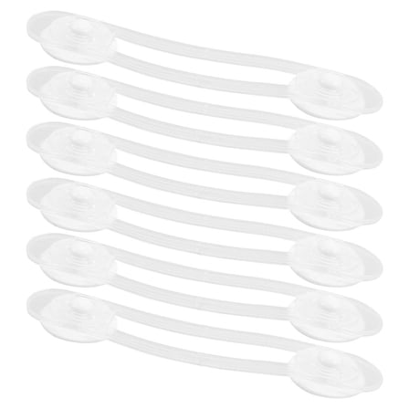 CTIRCHIU Child Proof Doors Locks Transparent Soft Rubber 6Pcs