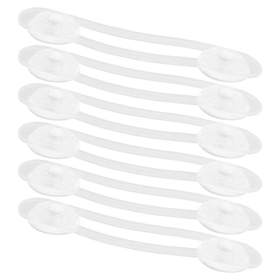 CTIRCHIU Child Proof Doors Locks Transparent Soft Rubber 6Pcs