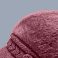 thumbnail image 5 of Prolriy Winter Hats for Women, Women's Woolen Knitted Warm Basin Hat Padded Cotton Hat Womens Hats Pink, 5 of 6