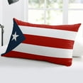 thumbnail image 4 of Puerto Rico National Flag Throw Pillow Cover Case, Couch Sofa Bed Pillowcase, Soft Decorative Lumbar Pillow Protector, 12x20Inch Reversible Pillow Shams with Zipper, 4 of 6