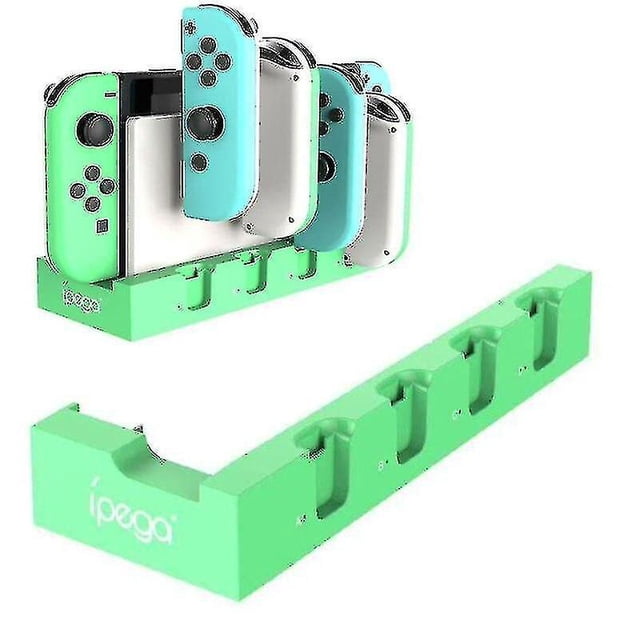Cargador de manija de Nintendo Switch, estación de carga de integración para NS Joy-Con???Azul y verde??‰