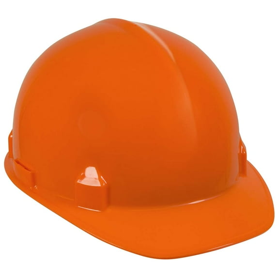 Jackson Safety SC-6 Hard Hat (14839), 4-Point Ratchet Suspension, Smooth Dome, Meets ANSI, Orange, 12 / Case