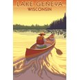 thumbnail image 4 of Lake Geneva, Wisconsin, Canoe Scene (19x27 inches, Premium 500 Piece Jigsaw Puzzle for Adults and Family, Made in USA), 4 of 4