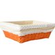 thumbnail image 1 of Hand Woven Storage Basket Desktop Natural Straw Storage Box Sundries Gadgets Organizer Cosmetic Container Organization White, 1 of 4