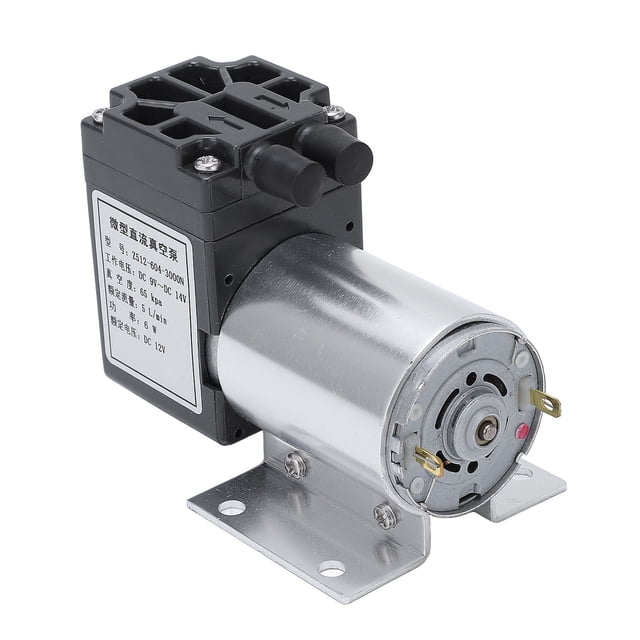 Mini Vacuum Pump, ABS Aluminum Suction Pump Low Noise DC12V Hand Held Simple To Install For Instrumentation For Electrical