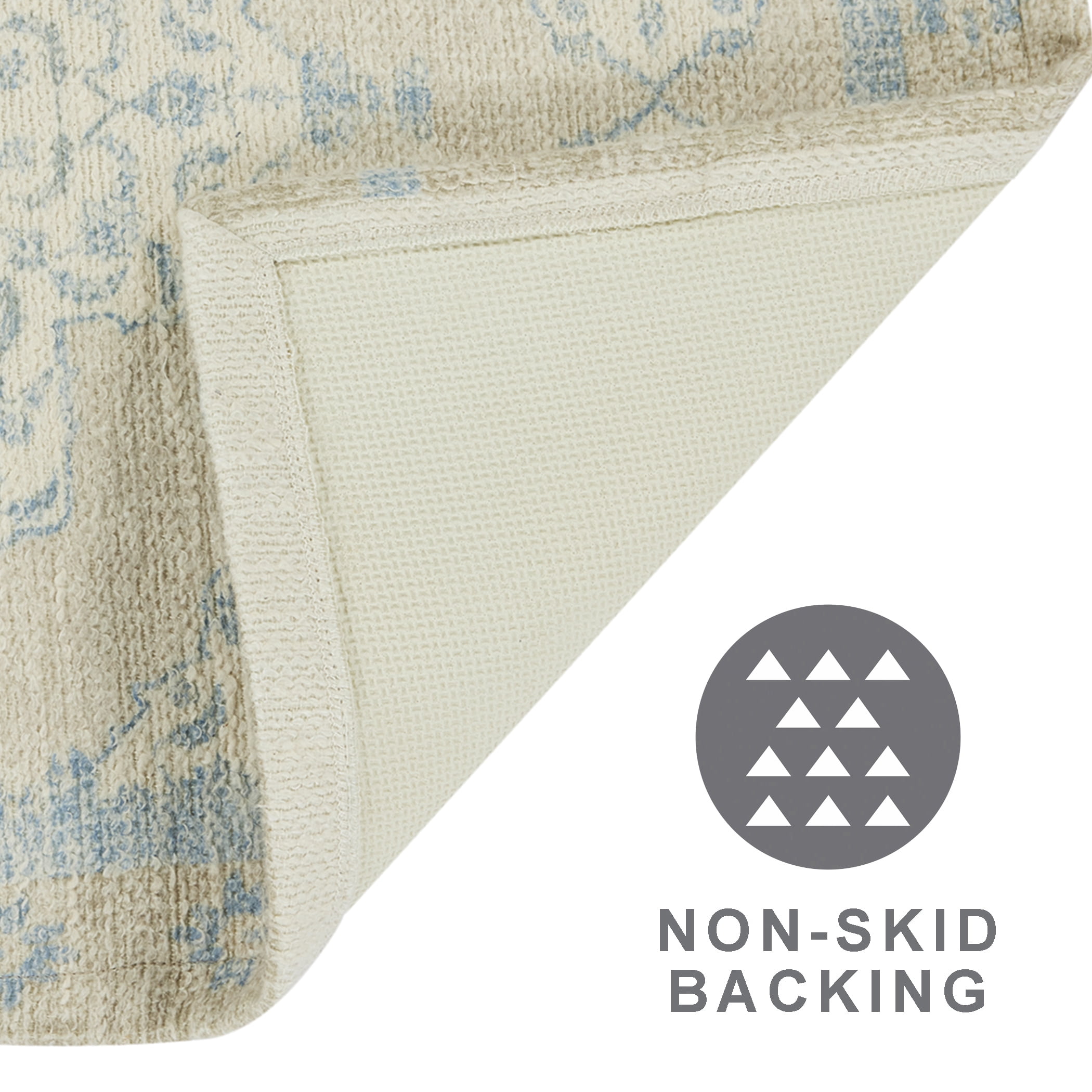 Better Homes & Gardens Beige Kaston Medallion 2-Piece Bath Rug Set, 17" x 24" & 20" x 30"