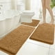 thumbnail image 5 of Juego de alfombras de baño suaves y antideslizantes de espuma viscoelástica: alfombra de baño absorbente con felpa de terciopelo para baño, lavadero o sala de estar., 5 of 6