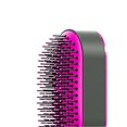 thumbnail image 3 of Brosse à cheveux coussinée autonettoyante pour massage du cuir chevelu, peigne arrondi à dents pour femmes, cheveux longs, rose rouge, 3 of 4