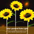 thumbnail image 3 of 2 luces LED de girasol alimentadas por energía solar gradiente de color luz decorativa blanca cálida Tomshoo traje, 3 of 7