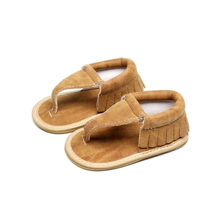 

Daeful Kids Roman Style Tassel Vintage Flats Summer Soft Thongs Gladiator Sandal Cute Toddler Shoes