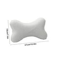 thumbnail image 3 of Car Seat Headrest Neck Pillow Cute Bone Shape Cushion, Soft Memory Foam Slow Rebound Sleeping Pillow, Breathable Neck Support Pillow for Driver Passenger Travel Rest, 3 of 6