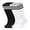Black White Stripes*3,White Black Stripes*3, variant on Zando 6 Pairs Kids Youth Soccer Socks Toddler Baseball Socks Boys Girls Knee High Socks School Uniform Softball 3-12 Years Black
