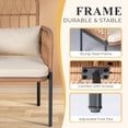thumbnail image 2 of Patio Furniture Set Tappio 4 Pieces Outdoor Conversation Set with Adjustable Footrest Rattan Rocking Chairs & Loveseat, Removable Cushions for Garden Backyard, Beige, 2 of 8