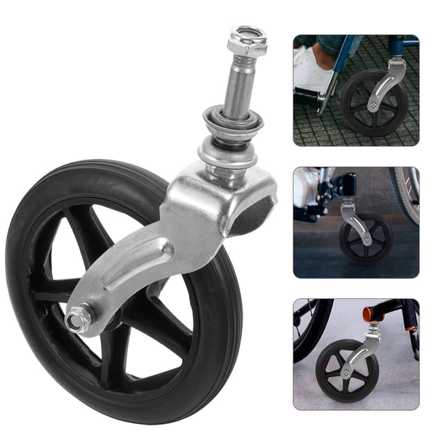NIYANGLE Roulette avant de Fauteuil Roulant avec Fourchette et Roulement 1 Ensemble Couleurs Assorties 9.82x5.70x1.45 Po