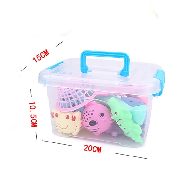 Jouets de bain en plastique pour enfants, baignoire avec poupée bébé, jouets de bain en plastique, salle de bain éducative, douche flottante, ensemble de jouets cadeaux, 7 pièces de 30cm / Piscines