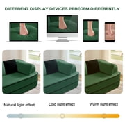 106 Modular Sectional Sofa L Shaped Couch, No Assembly 32D High Density sponge Boneless Sofa,Contrast color design,Fluffy Comfy Couch with L-Shaped Chaise,For Living Room