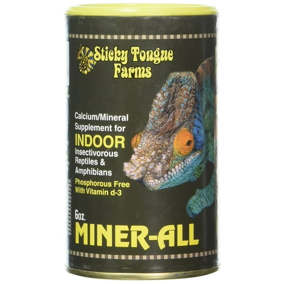 Sticky Tongue Farms Miner-All Calcium Supplement for Indoor Reptiles 6 oz