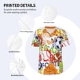 thumbnail image 5 of Fotbe Balls Baseball Jersey Shirt for Men and Women, Casual Short Sleeves Button Down T-Shirt-X-Large, 5 of 9