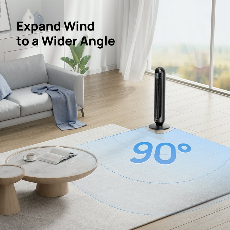 DREO 32-Inch Bladeless Tower Fan, Ultra-Quiet photo 4
