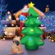 thumbnail image 3 of Decoración inflable navideña de 6 pies, árbol de Navidad inflable con Papá Noel y perro, decoración navideña inflable con LED, 3 of 3